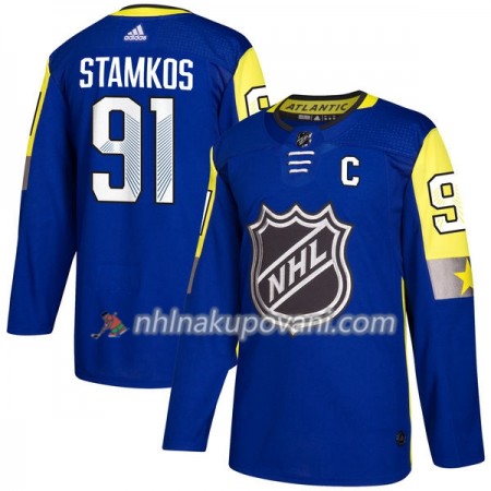 Tampa Bay Lightning Dresy Steven Stamkos 91 2018 NHL All-Star Atlantic Division Adidas Royal Authentic - Pánské Tampa Bay Lightning Dresy Steven Stamkos 91 2018 NHL All-Star Atlantic Division Adidas Royal Authentic - Pánské